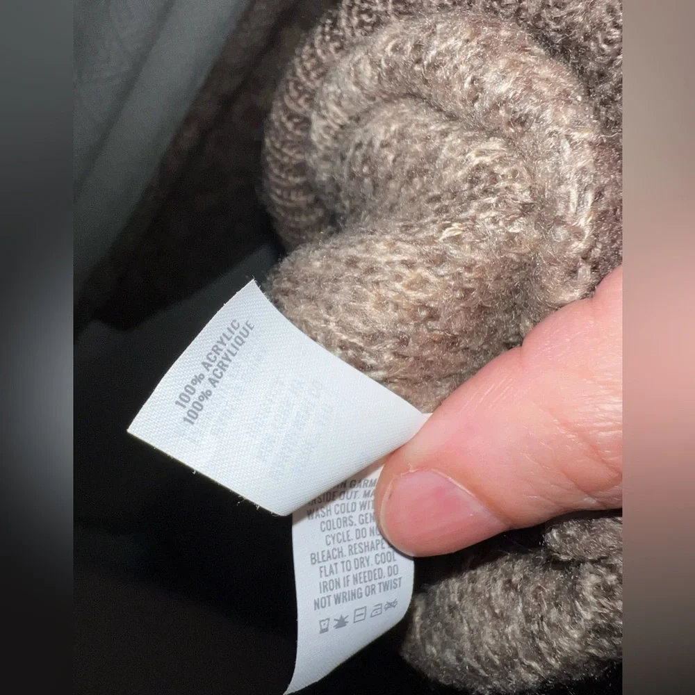 Aerie Chocolate Brown Knit Oversized Pullover - Picture 5 of 5